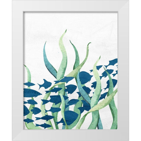 Bayside 7 White Modern Wood Framed Art Print by Allen, Kimberly