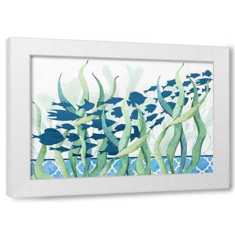 Bayside 8 White Modern Wood Framed Art Print by Allen, Kimberly