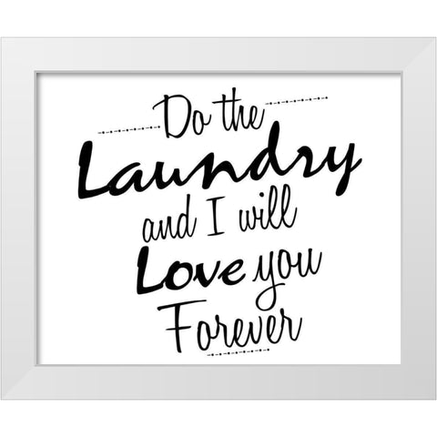 Do White Modern Wood Framed Art Print by Allen, Kimberly