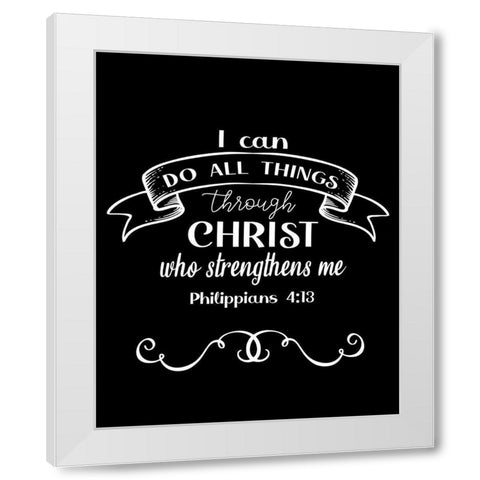 I Can White Modern Wood Framed Art Print by Allen, Kimberly