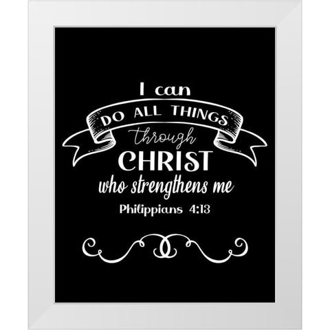 I Can White Modern Wood Framed Art Print by Allen, Kimberly