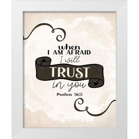 When I Am White Modern Wood Framed Art Print by Allen, Kimberly