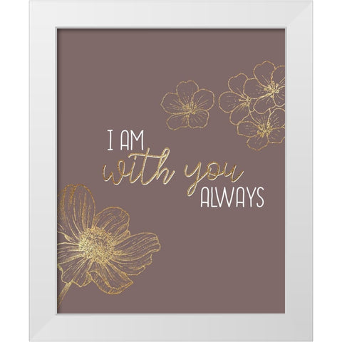 Always White Modern Wood Framed Art Print by Allen, Kimberly