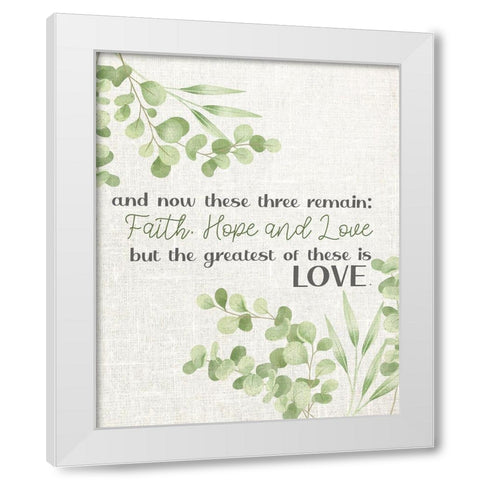 The Greatest White Modern Wood Framed Art Print by Allen, Kimberly