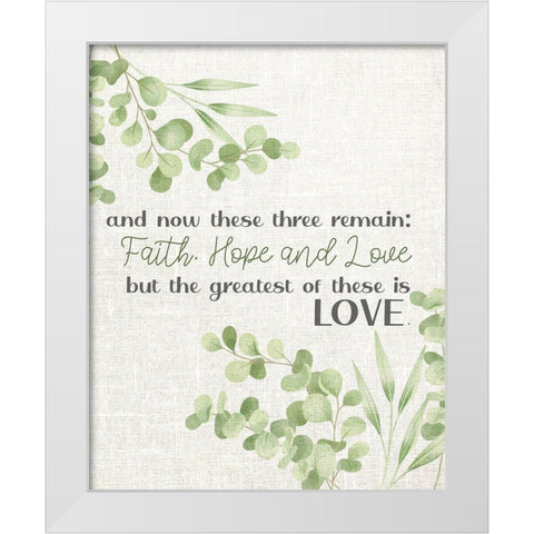 The Greatest White Modern Wood Framed Art Print by Allen, Kimberly