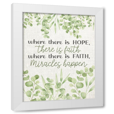 Where There Is White Modern Wood Framed Art Print by Allen, Kimberly