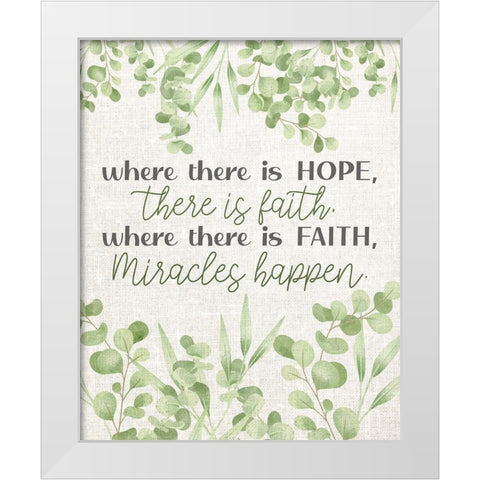 Where There Is White Modern Wood Framed Art Print by Allen, Kimberly