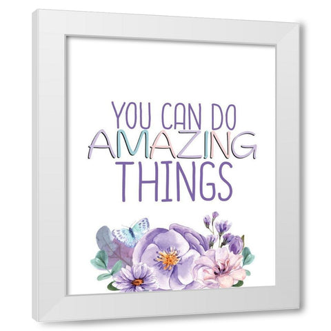 Amazing 1 White Modern Wood Framed Art Print by Allen, Kimberly
