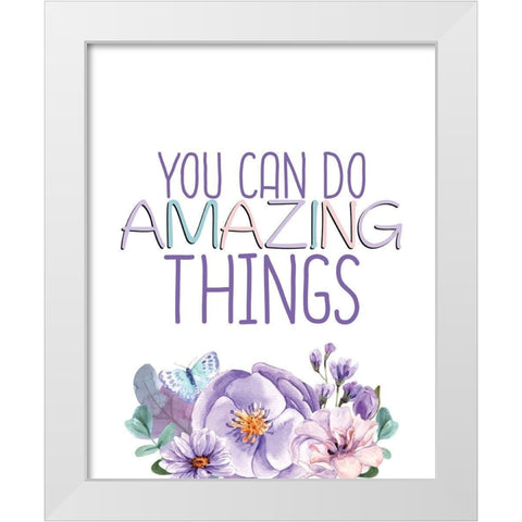 Amazing 1 White Modern Wood Framed Art Print by Allen, Kimberly
