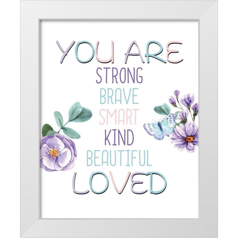 Amazing 3 White Modern Wood Framed Art Print by Allen, Kimberly