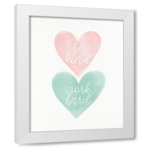 Be Strong 2 White Modern Wood Framed Art Print by Allen, Kimberly