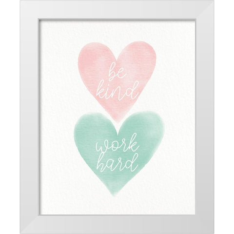 Be Strong 2 White Modern Wood Framed Art Print by Allen, Kimberly