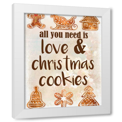 All you Need White Modern Wood Framed Art Print by Allen, Kimberly