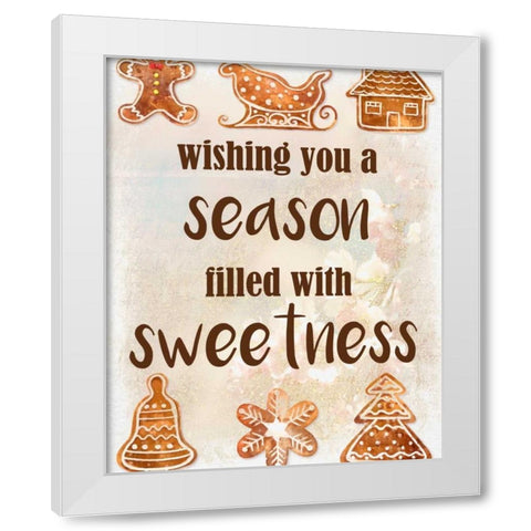 Wishing You White Modern Wood Framed Art Print by Allen, Kimberly