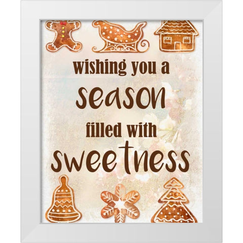 Wishing You White Modern Wood Framed Art Print by Allen, Kimberly