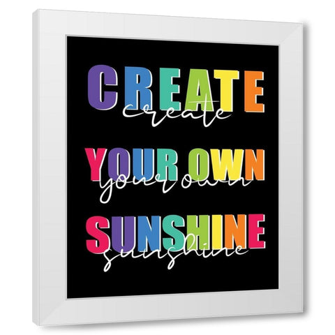 Create White Modern Wood Framed Art Print by Allen, Kimberly