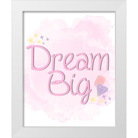 Girls Rule 3 White Modern Wood Framed Art Print by Allen, Kimberly