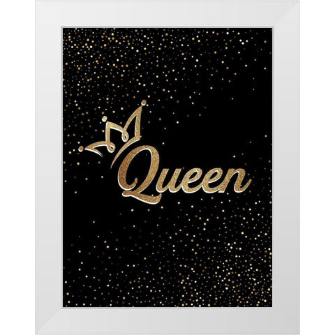 Queen White Modern Wood Framed Art Print by Allen, Kimberly