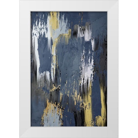 Painted Strokes 1 V2 White Modern Wood Framed Art Print by Allen, Kimberly