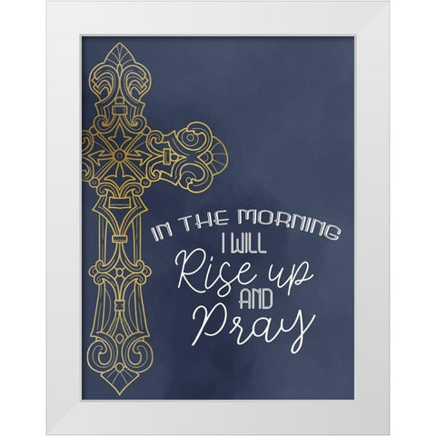 Rise White Modern Wood Framed Art Print by Allen, Kimberly