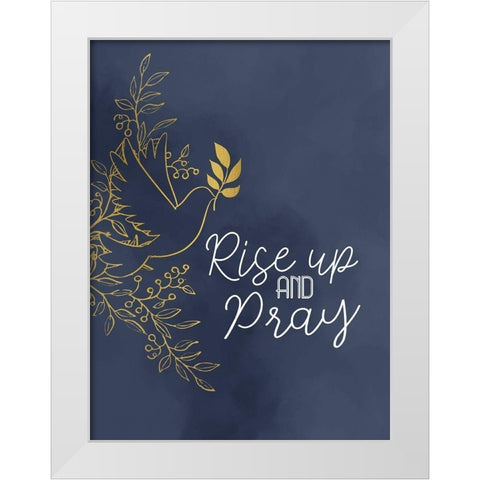 Rise V2 White Modern Wood Framed Art Print by Allen, Kimberly