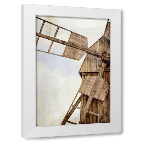 Spin White Modern Wood Framed Art Print by Allen, Kimberly