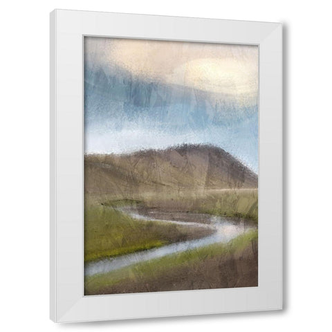 Stream White Modern Wood Framed Art Print by Allen, Kimberly