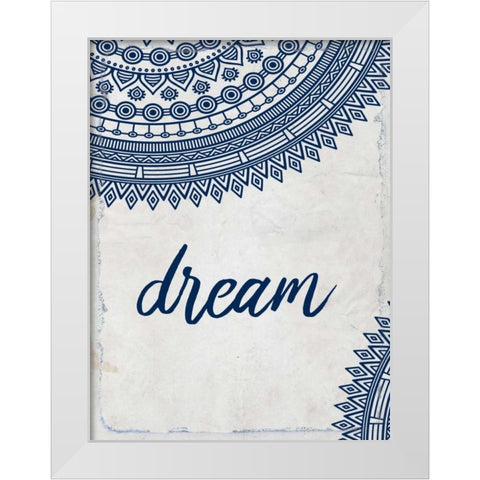 Wander Henna 1 White Modern Wood Framed Art Print by Allen, Kimberly