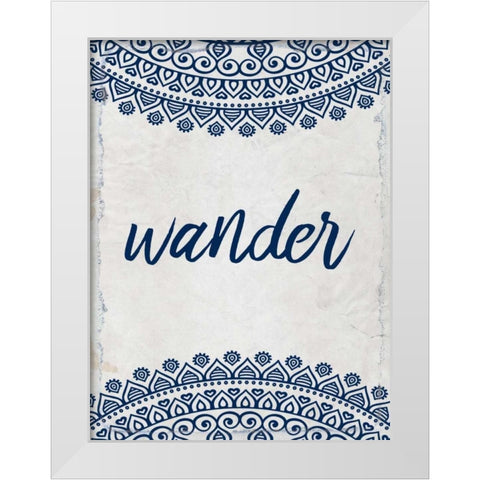 Wander Henna 2 White Modern Wood Framed Art Print by Allen, Kimberly