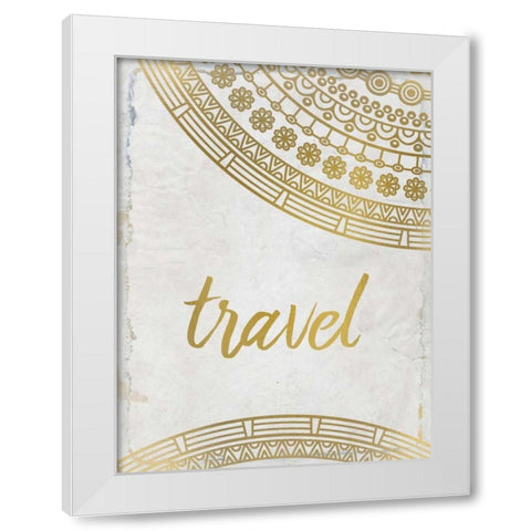 Wander Henna Gold 3 White Modern Wood Framed Art Print by Allen, Kimberly