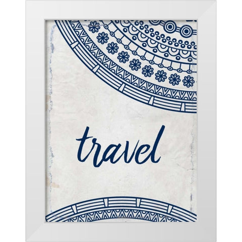 Wander Henna 3 White Modern Wood Framed Art Print by Allen, Kimberly
