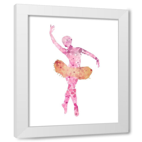 Arabesque 1 White Modern Wood Framed Art Print by Allen, Kimberly