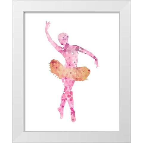 Arabesque 1 White Modern Wood Framed Art Print by Allen, Kimberly