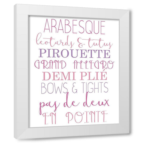 Arabesque 2 White Modern Wood Framed Art Print by Allen, Kimberly