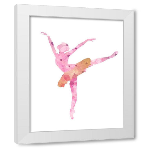 Arabesque 3 White Modern Wood Framed Art Print by Allen, Kimberly