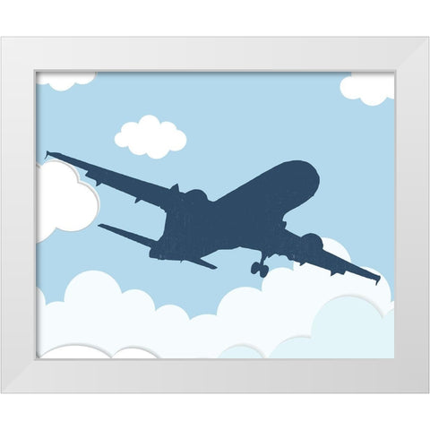 Jet 1 White Modern Wood Framed Art Print by Allen, Kimberly