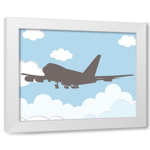 Jet 3 White Modern Wood Framed Art Print by Allen, Kimberly