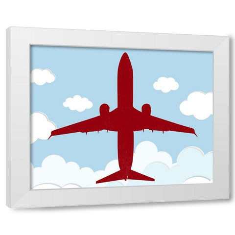 Jet 2 White Modern Wood Framed Art Print by Allen, Kimberly