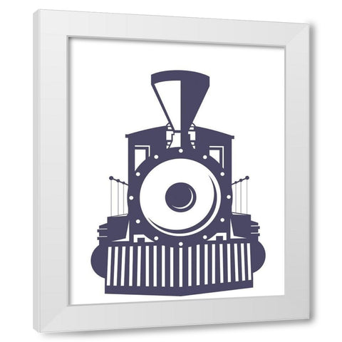 Railroad Track 2 White Modern Wood Framed Art Print by Allen, Kimberly