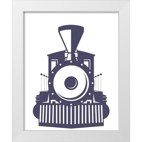 Railroad Track 2 White Modern Wood Framed Art Print by Allen, Kimberly