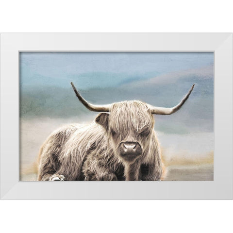 Highland White Modern Wood Framed Art Print by Allen, Kimberly
