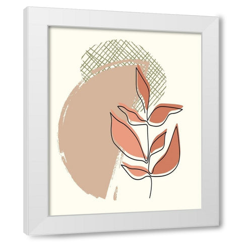 Elements 1 White Modern Wood Framed Art Print by Allen, Kimberly