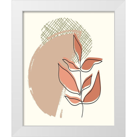 Elements 1 White Modern Wood Framed Art Print by Allen, Kimberly