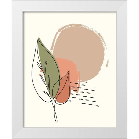 Elements 2 White Modern Wood Framed Art Print by Allen, Kimberly