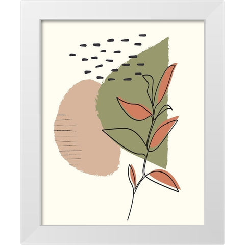 Elements 3 White Modern Wood Framed Art Print by Allen, Kimberly