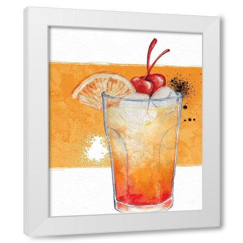 Cocktail Hour 4 White Modern Wood Framed Art Print by Allen, Kimberly