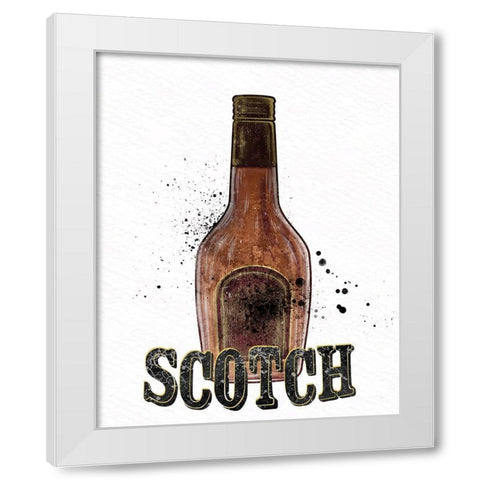 Bottles 2 White Modern Wood Framed Art Print by Allen, Kimberly