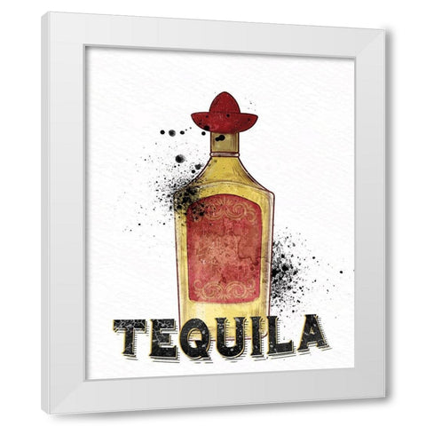 Bottles 3 White Modern Wood Framed Art Print by Allen, Kimberly