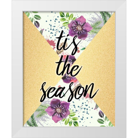 Tis the Season White Modern Wood Framed Art Print by Allen, Kimberly