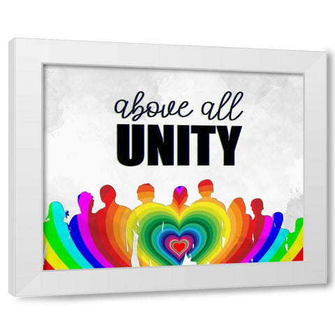 Above All White Modern Wood Framed Art Print by Allen, Kimberly